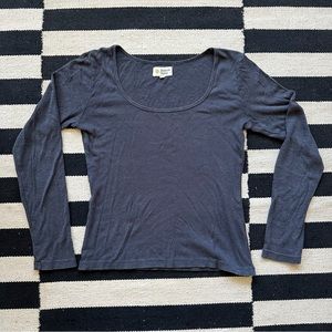 Mollusk Hemp Navy Scoop Tee